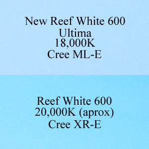 AquaBeam 600 XR-E Reef White versus Ultima ML-E